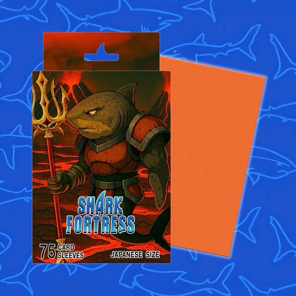 Sleeves Shark Fortress Japanese size Orange *75 Unidades*