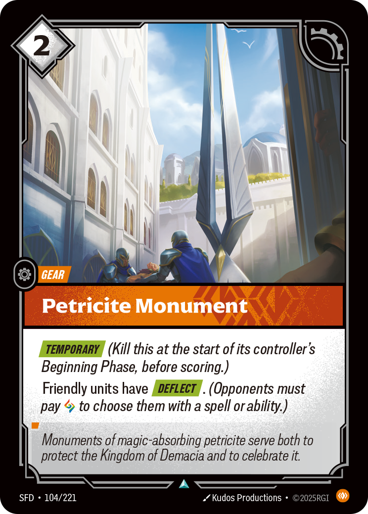 SFD-104 * Petricite Monument (Foil) * Uncommon * Spiritforged