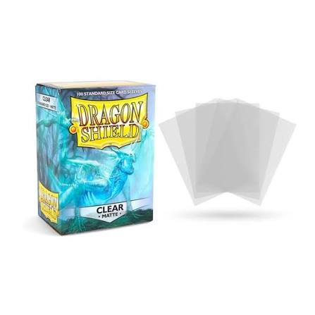Sleeves Dragon Shield Tamaño Standart Clear - Matte *100 unidades*