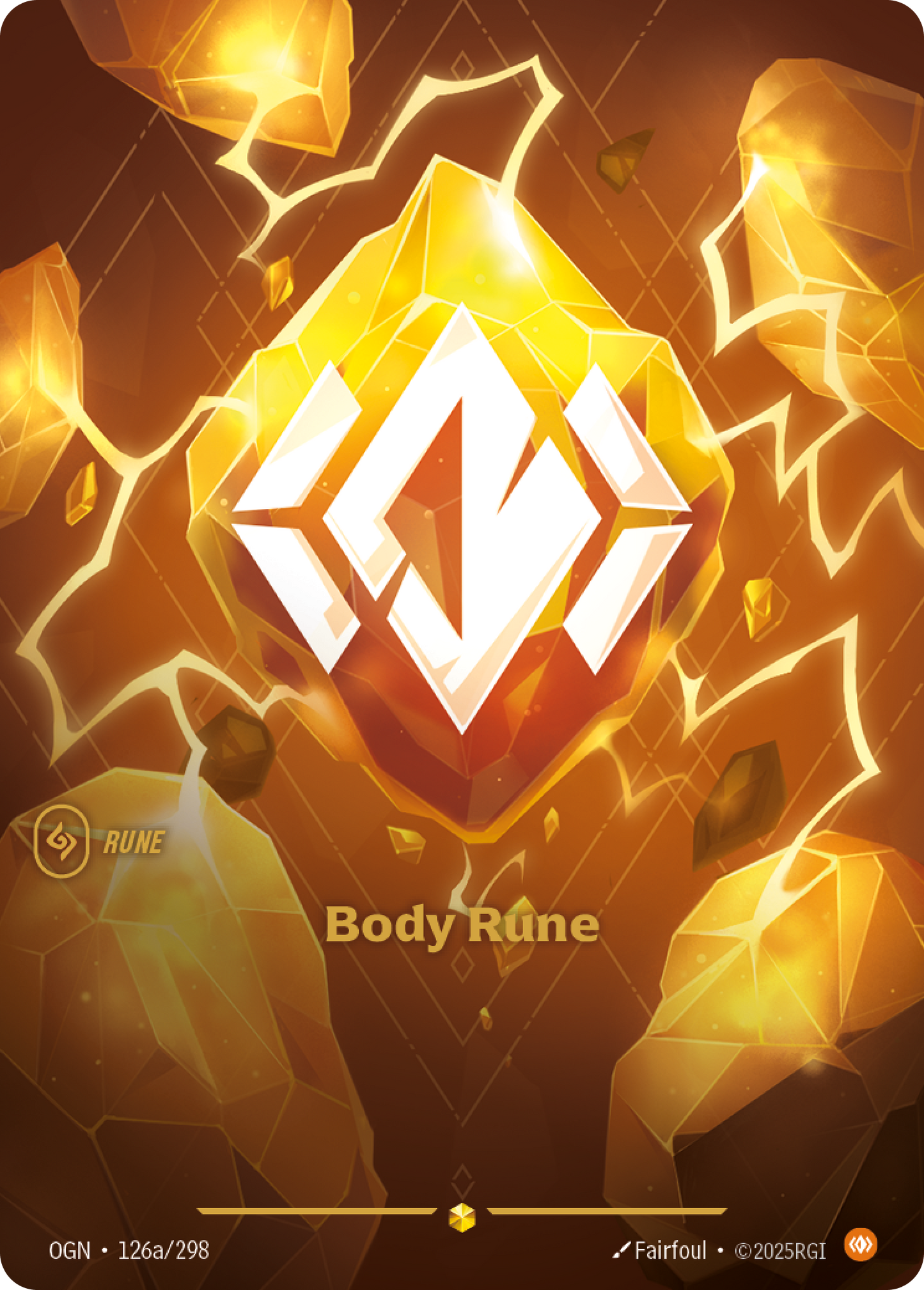 SFD-R04a * Body Rune (Alternate Art) (Foil) * Showcase * Spiritforged