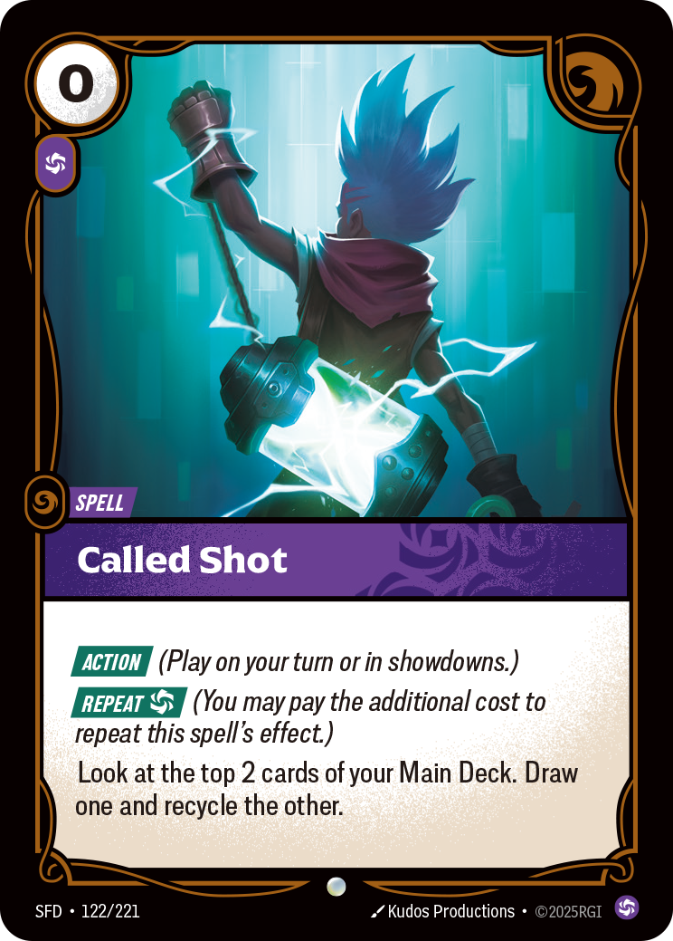 SFD-122 * Called Shot * Common * Spiritforged
