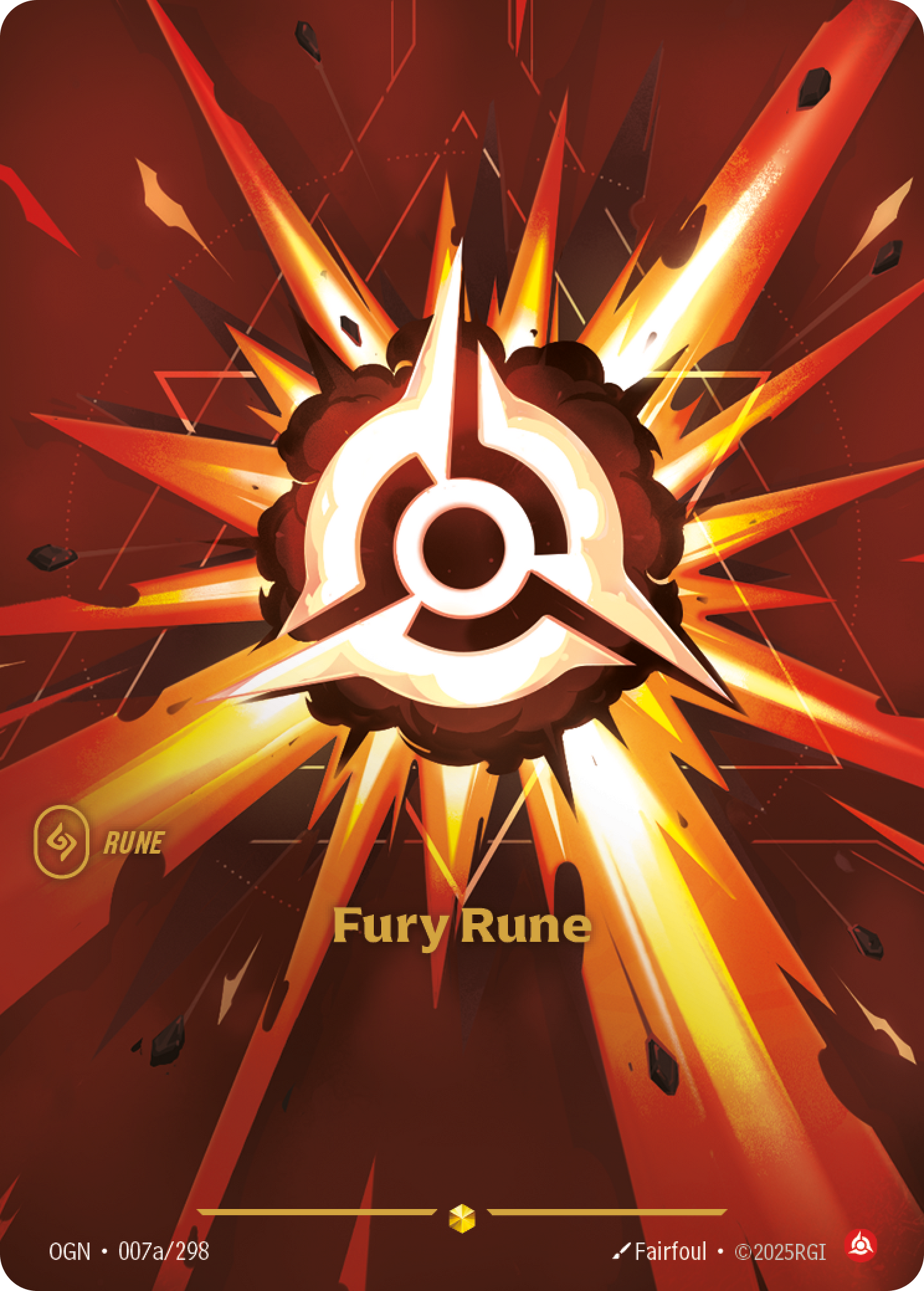 SFD-R01a * Fury Rune (Alternate Art) (Foil) * Showcase * Spiritforged