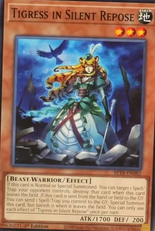 BETB-EN082 * Tigress in Silent Repose * Common * Beyond the Brave