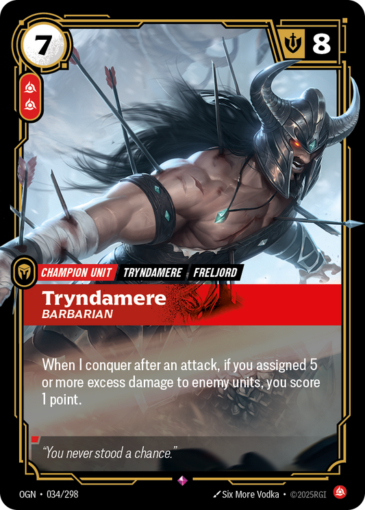 Tryndamere, Barbarian * Rare * OGN-034