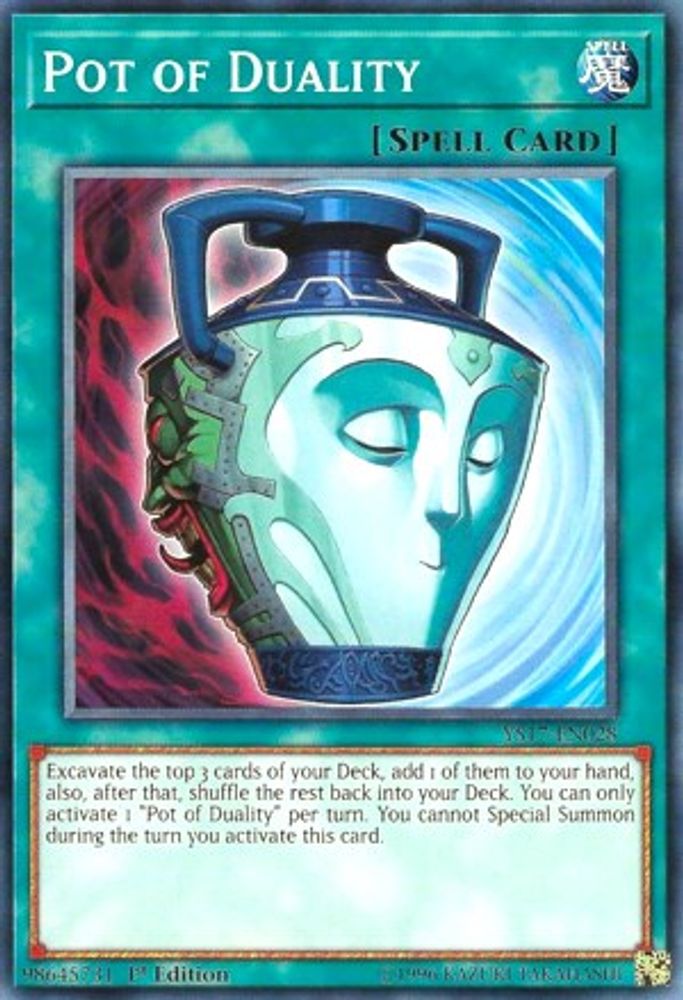 YS17-EN028 * Pot of Duality * Common * Starter Deck: Link Strike
