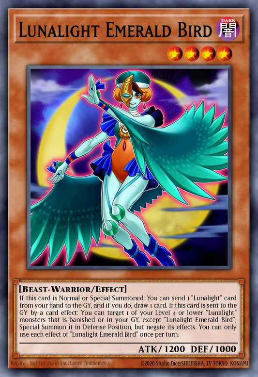 LAVD-ENL07 * Lunalight Emerald Bird * Ultra Rare * Legendary Arc-V Decks