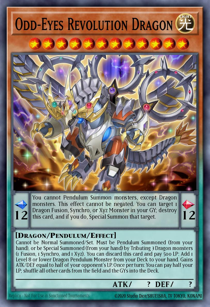LAVD-ENO12 * Odd-Eyes Revolution Dragon * Common * Legendary Arc-V Decks