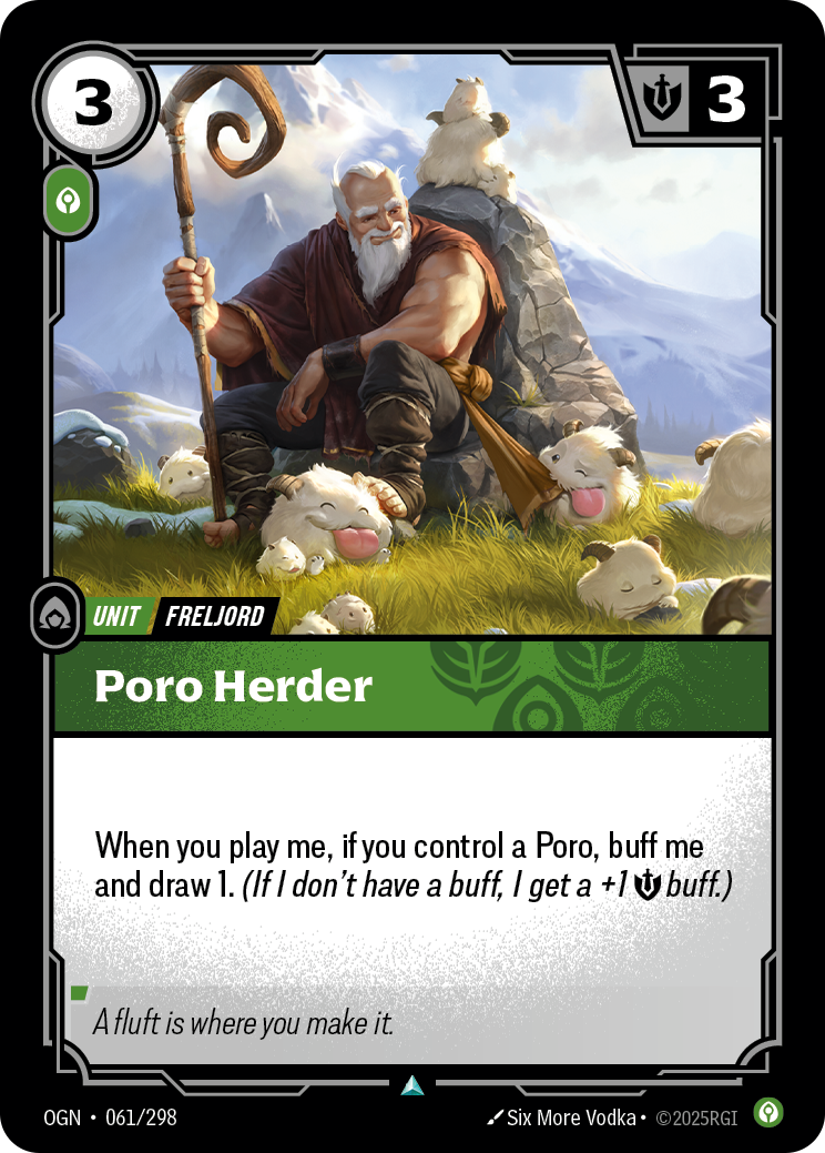 OGN-061 * Poro Herder * Uncommon * Origins