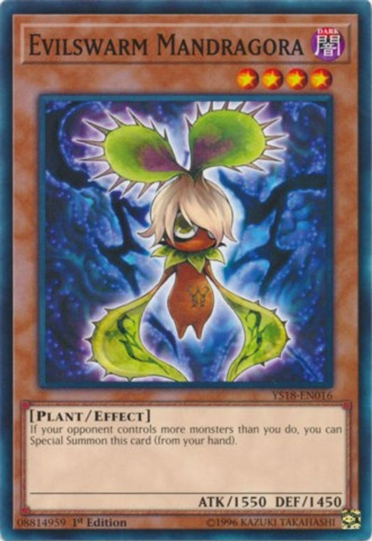 YS18-EN016 * Evilswarm Mandragora * Common * Starter Deck: Codebreaker
