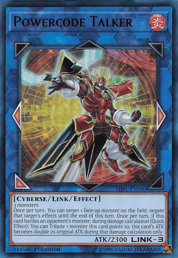 SDPL-EN040 * Powercode Talker * Ultra Rare * Structure Deck: Powercode Link
