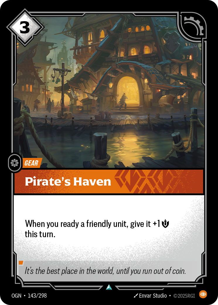 Pirate's Haven — Uncommon OGN-143, carta Riftbound