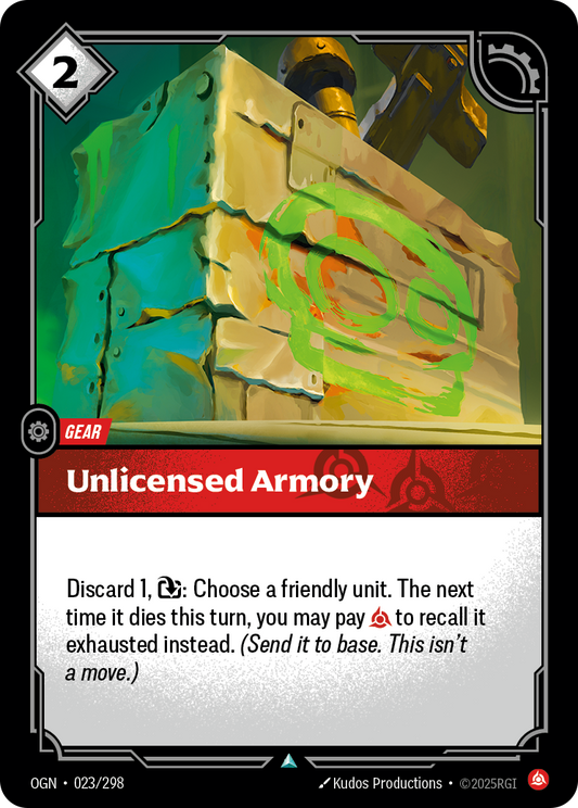 Unlicensed Armory * Uncommon * OGN-023