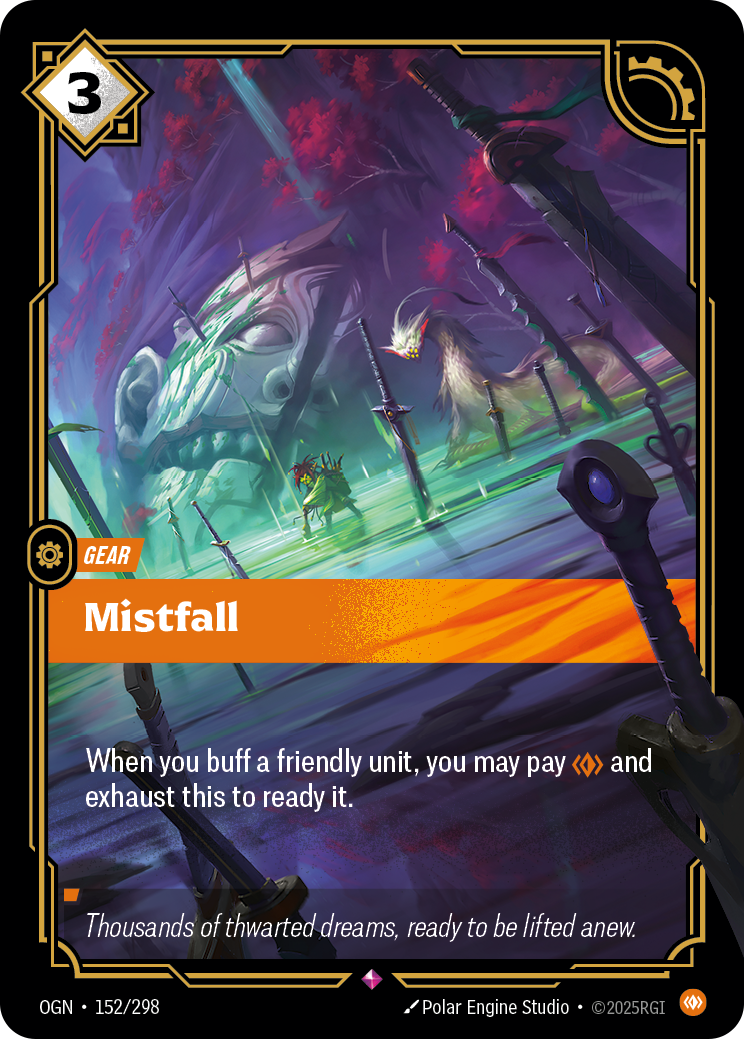 Mistfall — Rare OGN-152, carta Riftbound