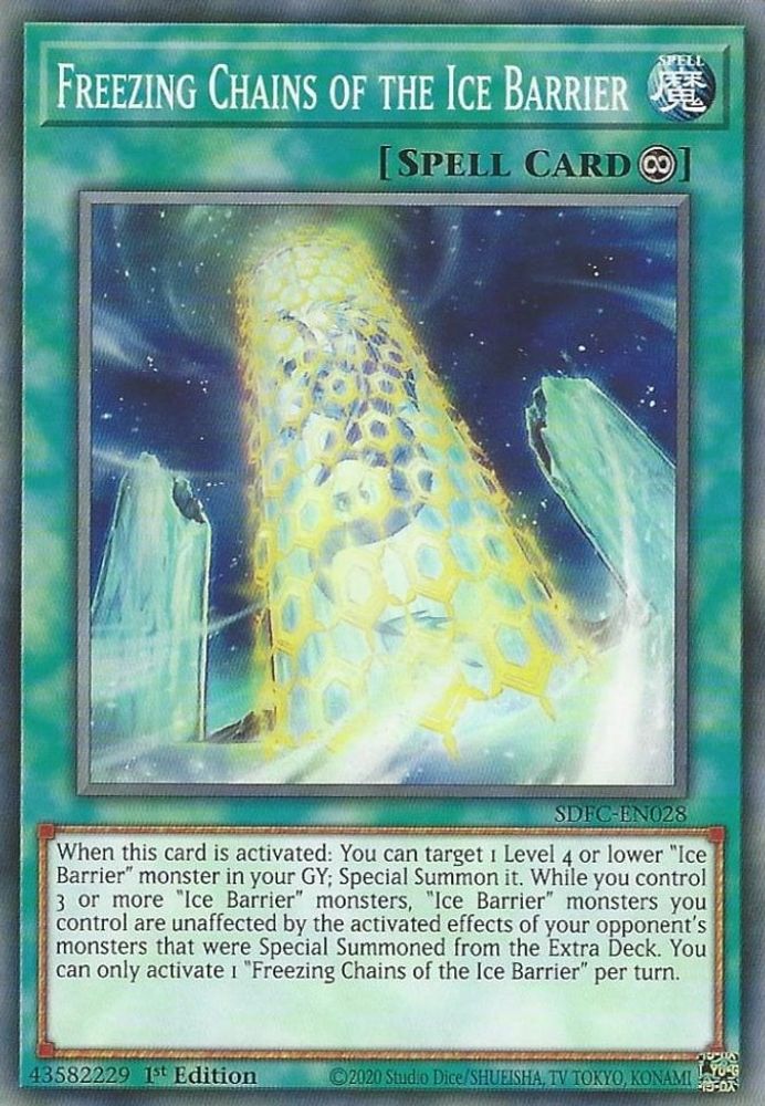 SDFC-EN028 * Freezing Chains of the Ice Barrier * Common * Structure Deck: Freezing Chains