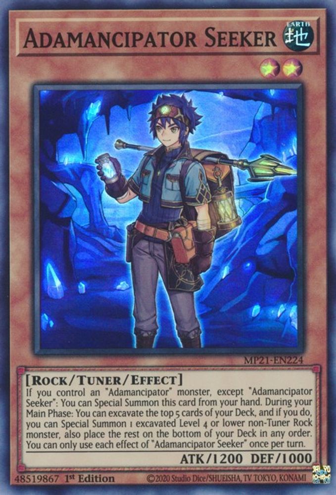 MP21-EN224 * Adamancipator Seeker * Super Rare * 2021 Tin of Ancient Battles