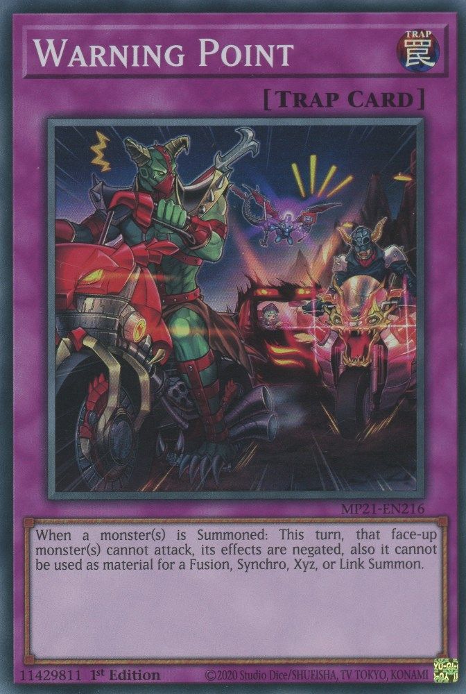 MP21-EN216 * Warning Point * Super Rare * 2021 Tin of Ancient Battles