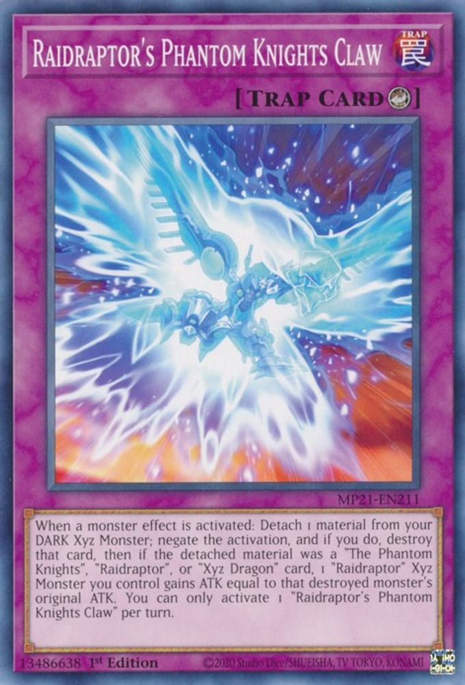 Raidraptor's Phantom Knights Claw * Common * MP21-EN211