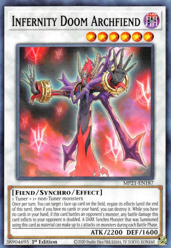 Infernity Doom Archfiend * Common * MP21-EN187