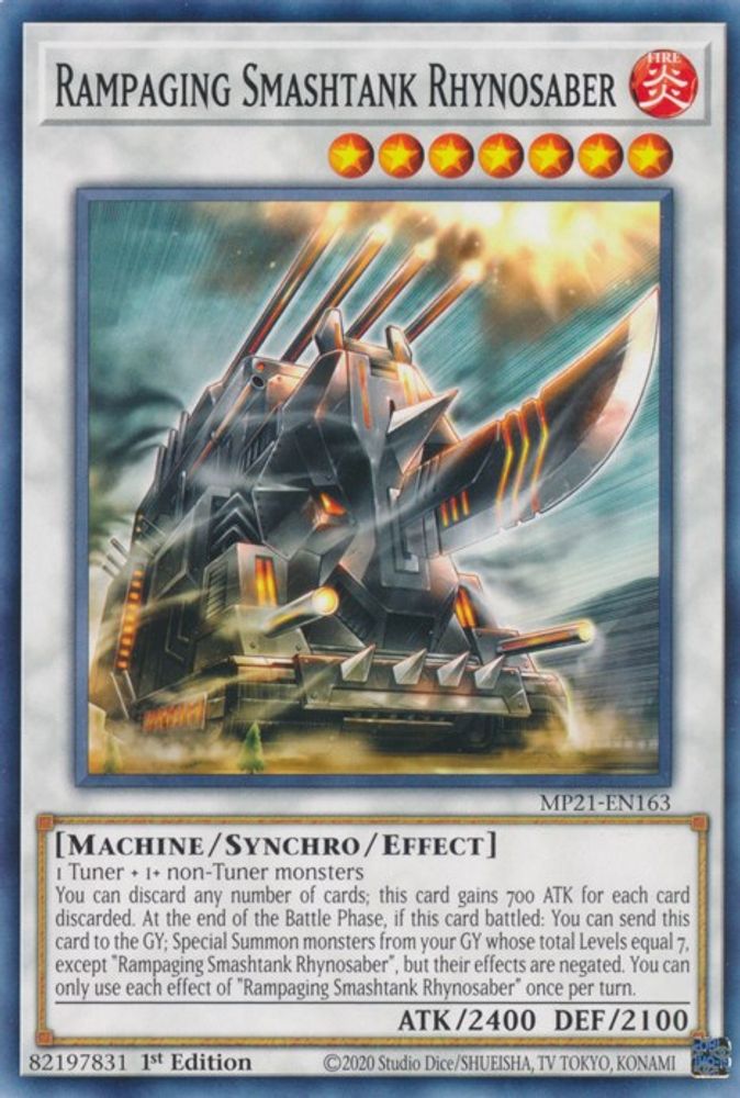 Rampaging Smashtank Rhynosaber * Common * MP21-EN163