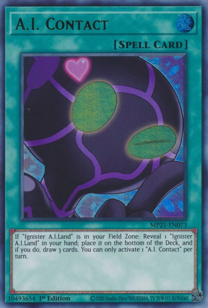 MP21-EN073 * A.I. Contact * Ultra Rare * 2021 Tin of Ancient Battles
