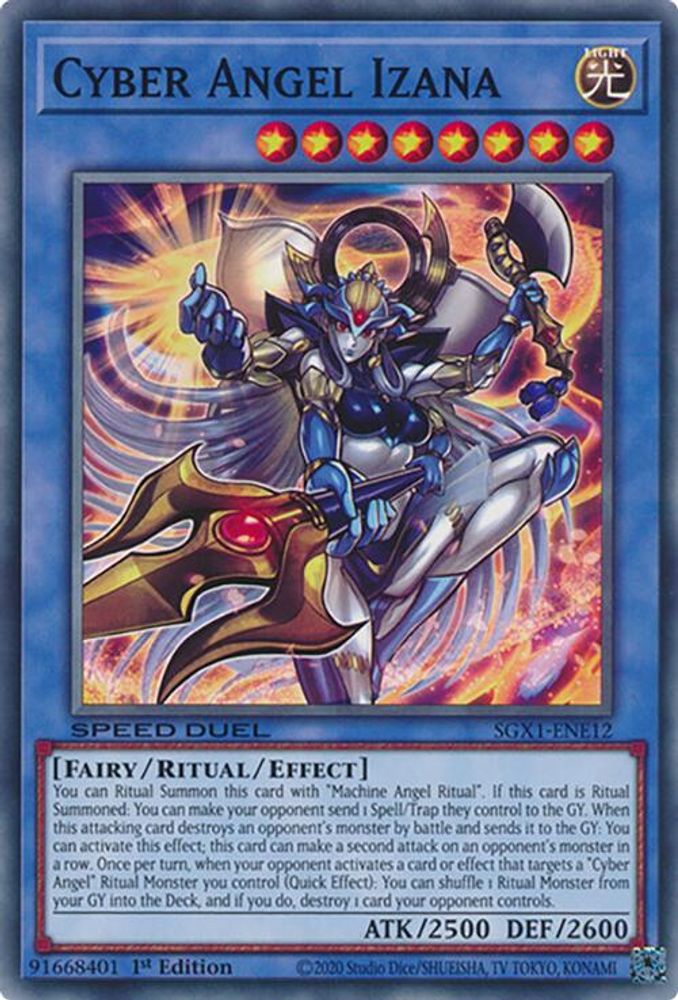SGX1-ENE12 * Cyber Angel Izana * Common * Speed Duel GX: Duel Academy Box