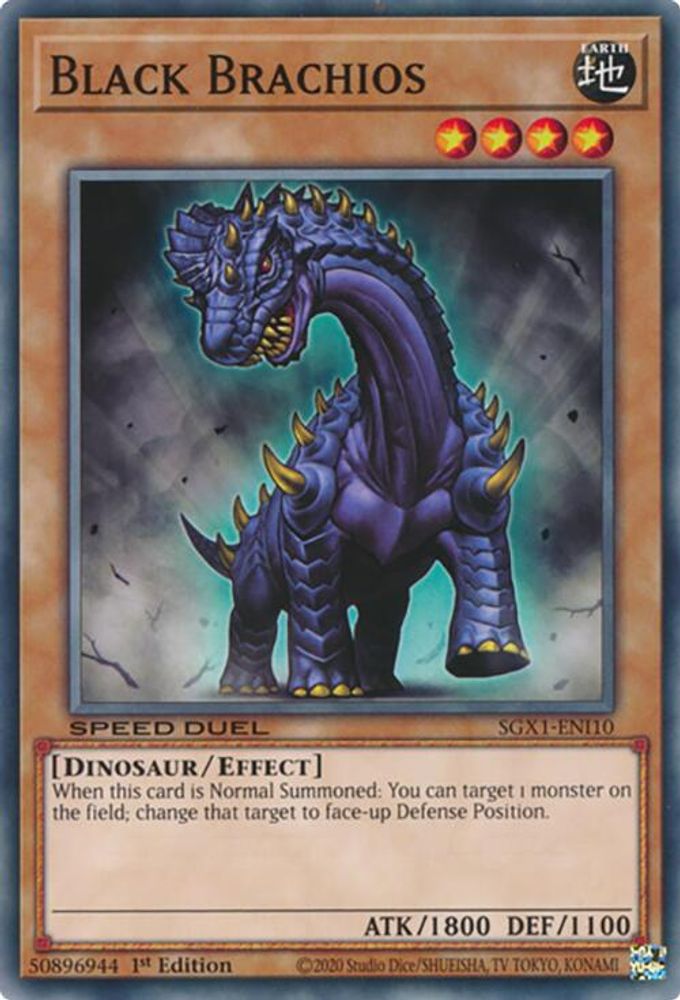 SGX1-ENI10 * Black Brachios * Common * Speed Duel GX: Duel Academy Box