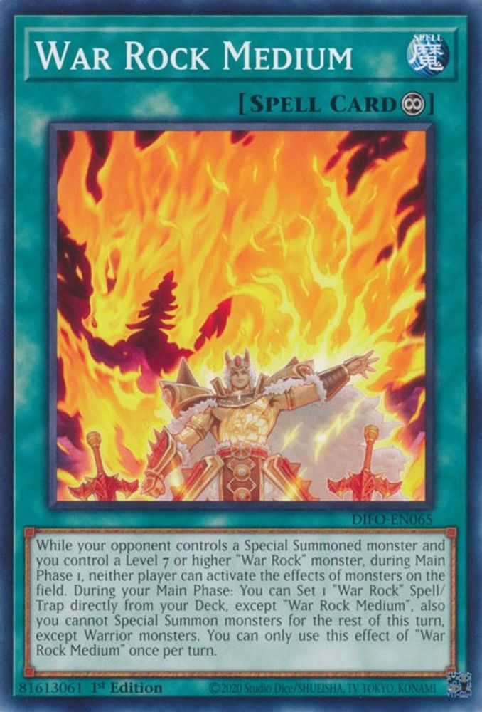 DIFO-EN065 * War Rock Medium * Common * Dimension Force