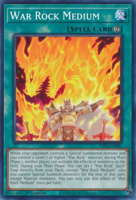 DIFO-EN065 * War Rock Medium * Common * Dimension Force