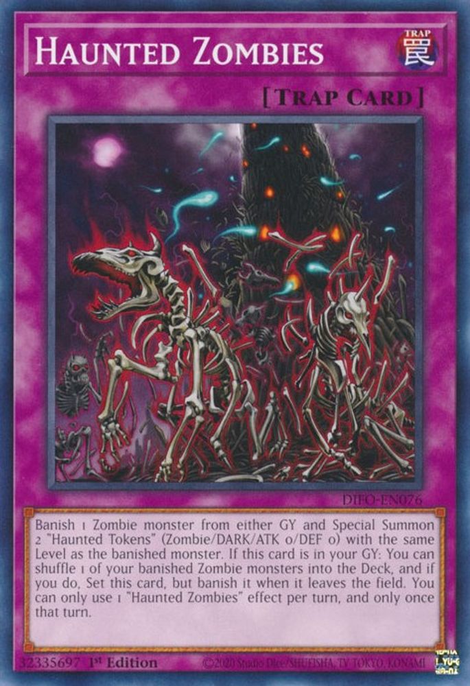 DIFO-EN076 * Haunted Zombies * Common * Dimension Force