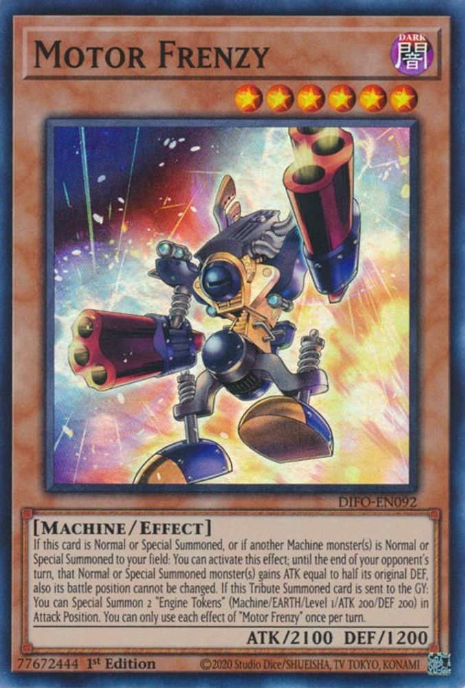 DIFO-EN092 * Motor Frenzy * Super Rare * Dimension Force