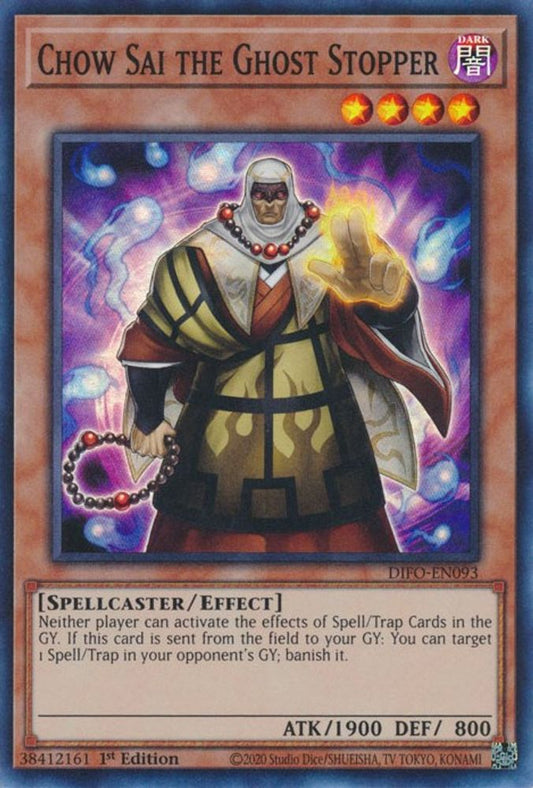 DIFO-EN093 * Chow Sai the Ghost Stopper * Super Rare * Dimension Force