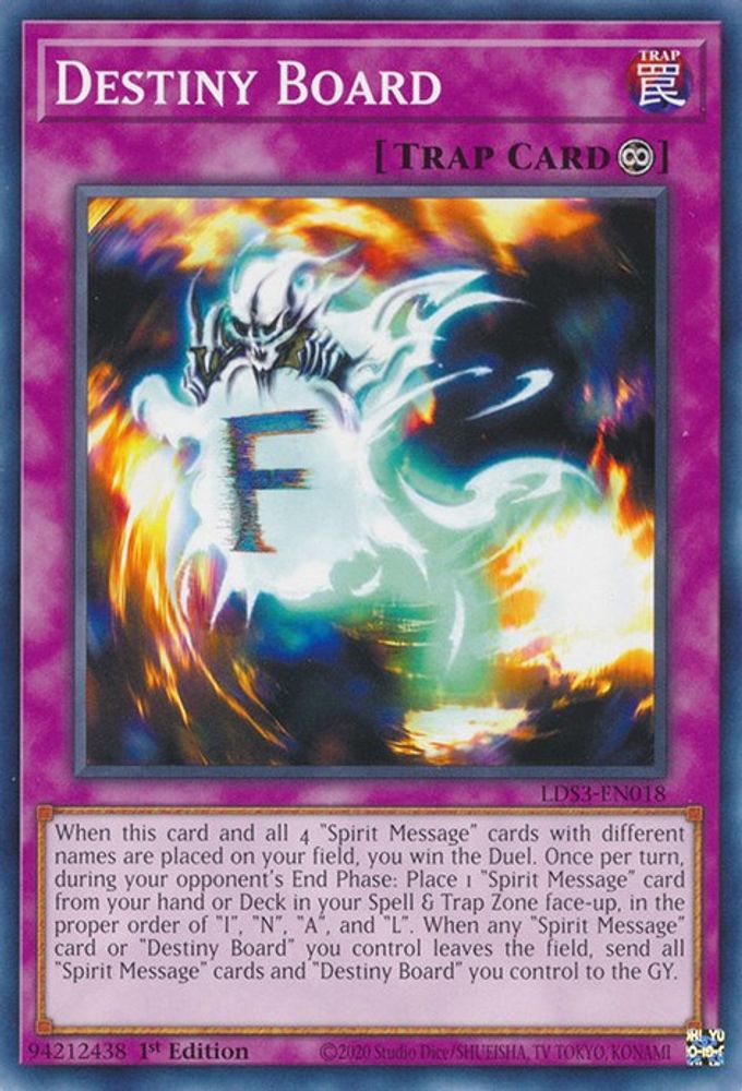 LDS3-EN018 * Destiny Board * Common * Legendary Duelists: Season 3