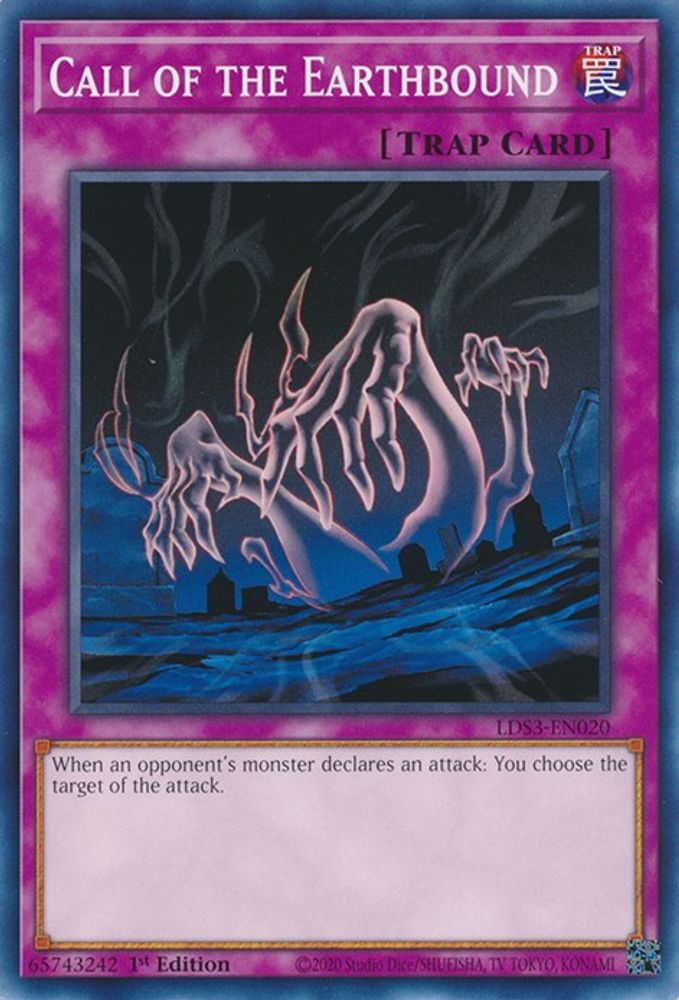 LDS3-EN020 * Call of the Earthbound * Common * Legendary Duelists: Season 3