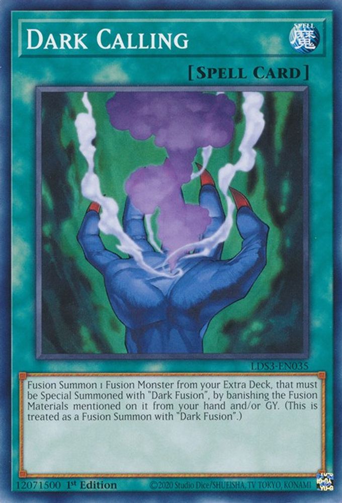 LDS3-EN035 * Dark Calling * Common * Legendary Duelists: Season 3