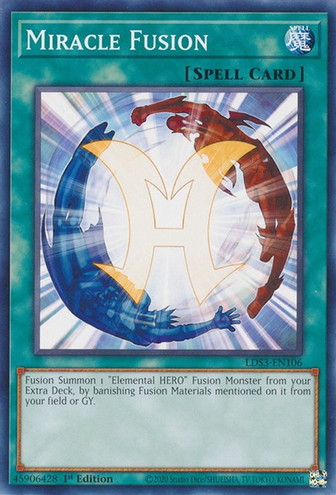 LDS3-EN106 * Miracle Fusion * Common * Legendary Duelists: Season 3