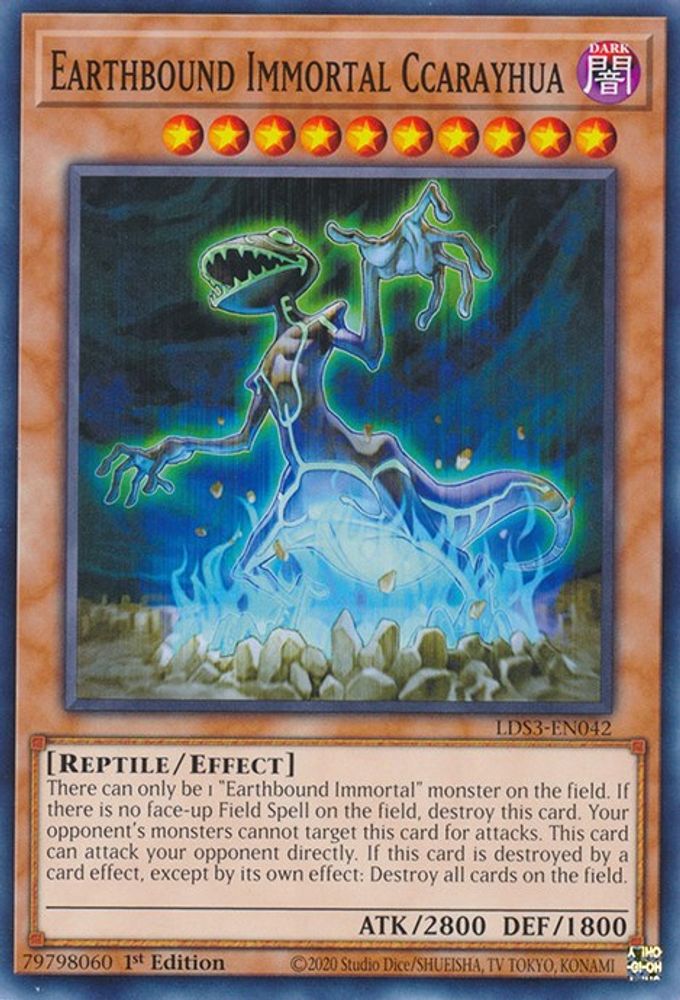 LDS3-EN042 * Earthbound Immortal Ccarayhua * Common * Legendary Duelists: Season 3
