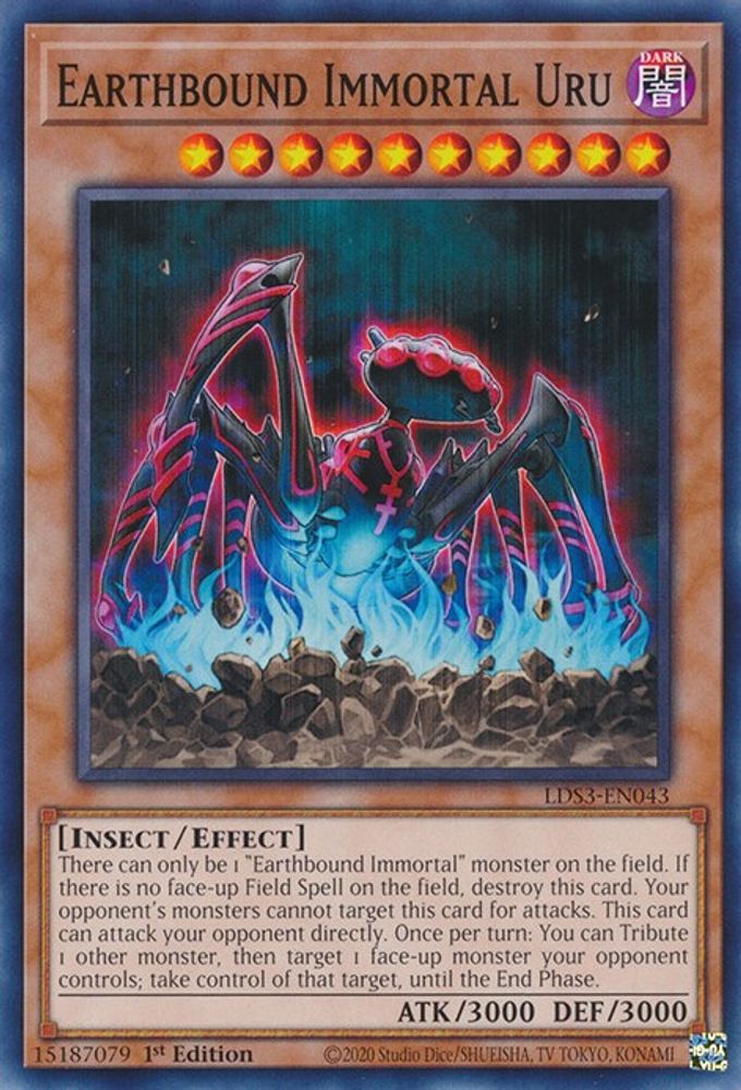 LDS3-EN043 * Earthbound Immortal Uru * Common * Legendary Duelists: Season 3