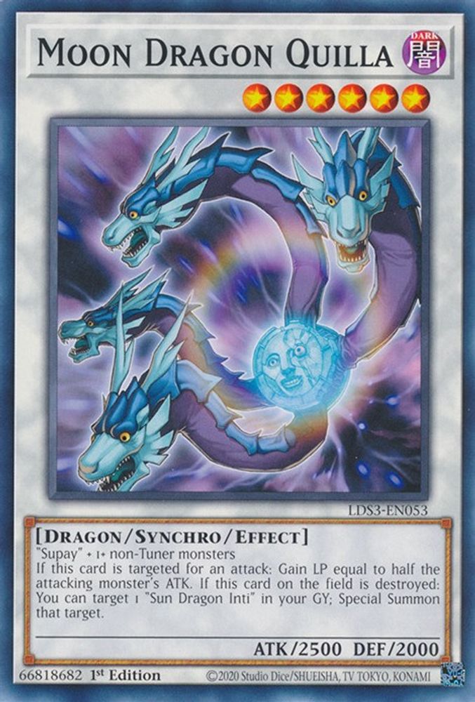 LDS3-EN053 * Moon Dragon Quilla * Common * Legendary Duelists: Season 3