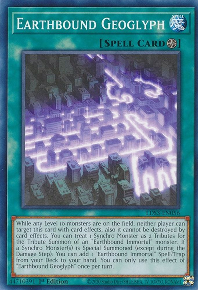 LDS3-EN056 * Earthbound Geoglyph * Common * Legendary Duelists: Season 3