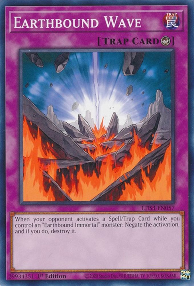 LDS3-EN057 * Earthbound Wave * Common * Legendary Duelists: Season 3