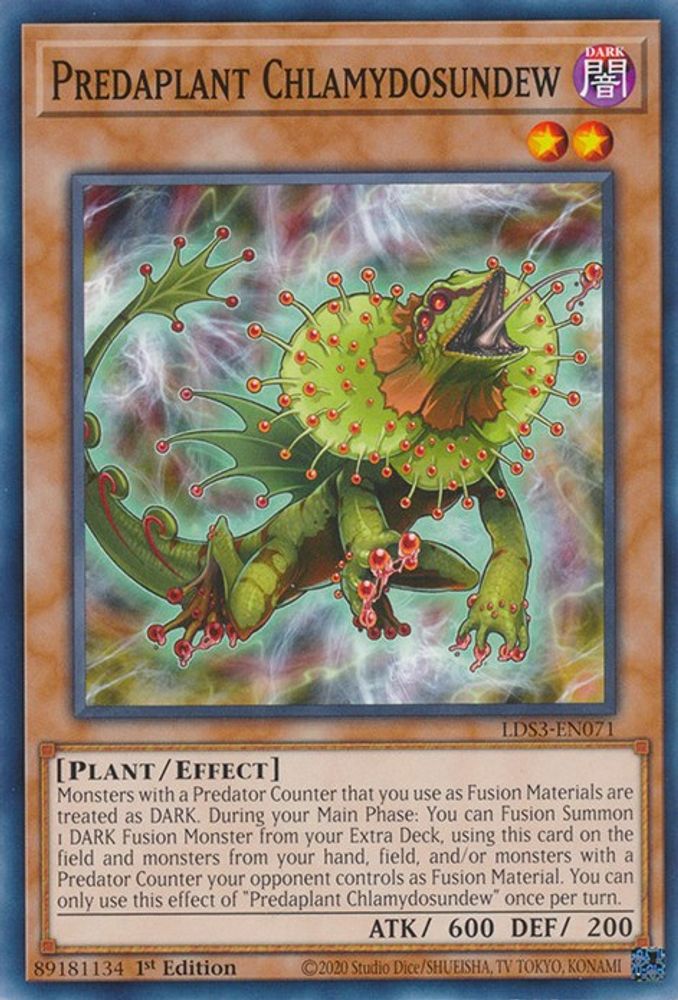 LDS3-EN071 * Predaplant Chlamydosundew * Common * Legendary Duelists: Season 3