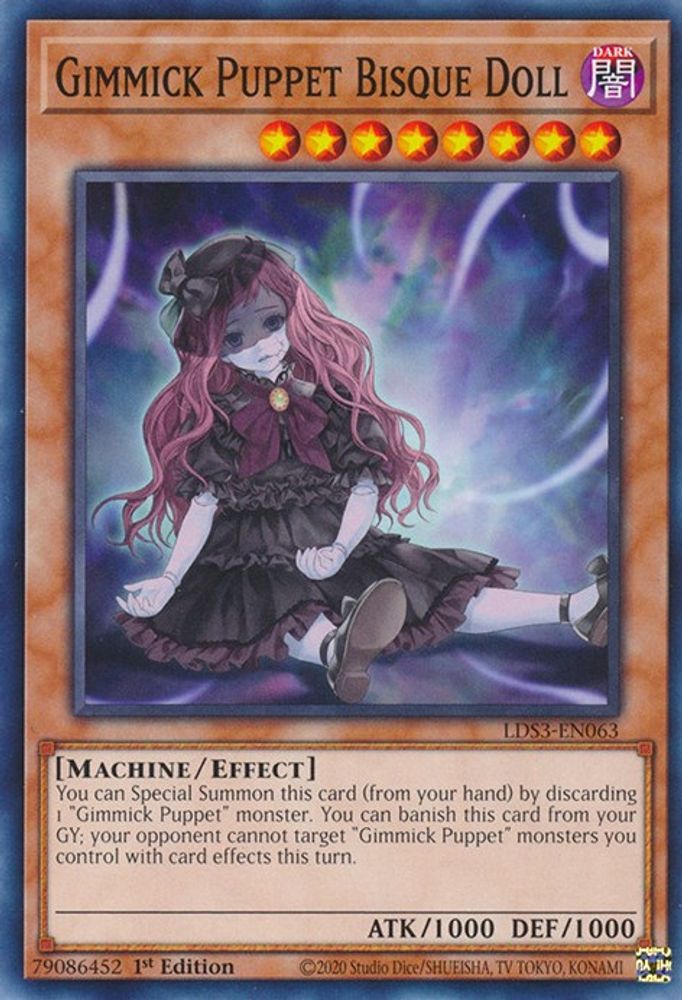 LDS3-EN063 * Gimmick Puppet Bisque Doll * Common * Legendary Duelists: Season 3
