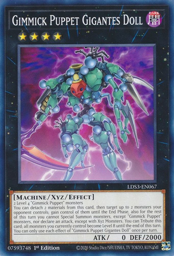 LDS3-EN067 * Gimmick Puppet Gigantes Doll * Common * Legendary Duelists: Season 3