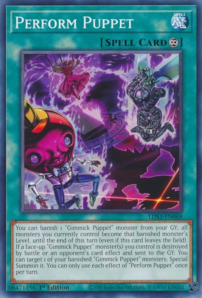 LDS3-EN068 * Perform Puppet * Common * Legendary Duelists: Season 3