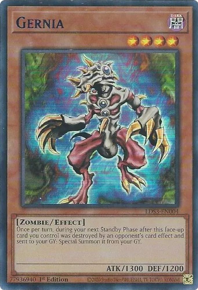 LDS3-EN004 * Gernia * Ultra Rare * Legendary Duelists: Season 3