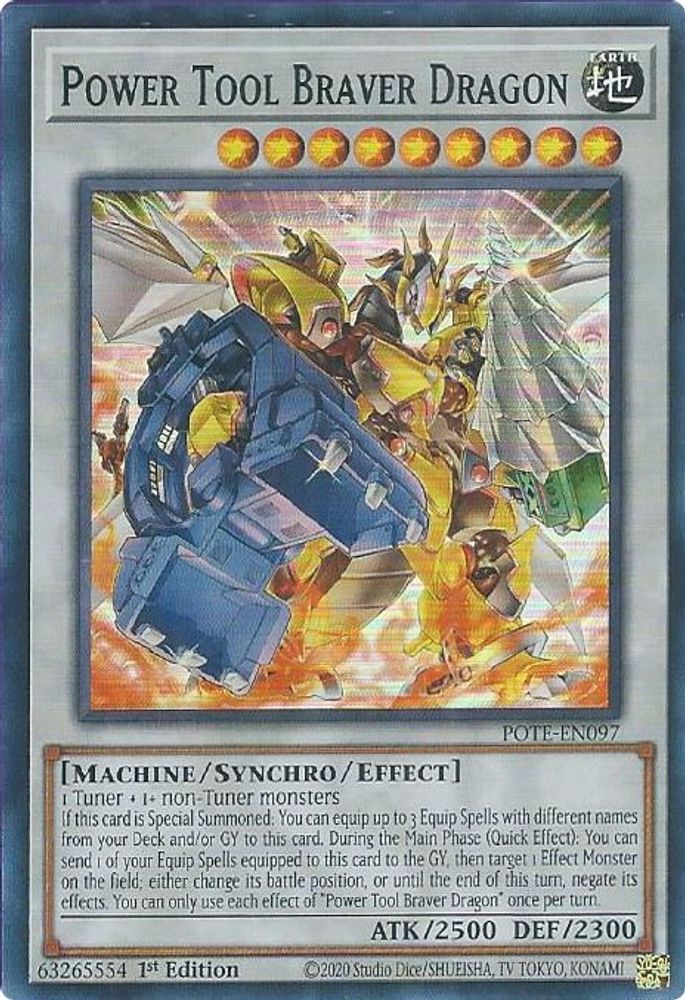 POTE-EN097 * Power Tool Braver Dragon * Super Rare * Power of the Elements