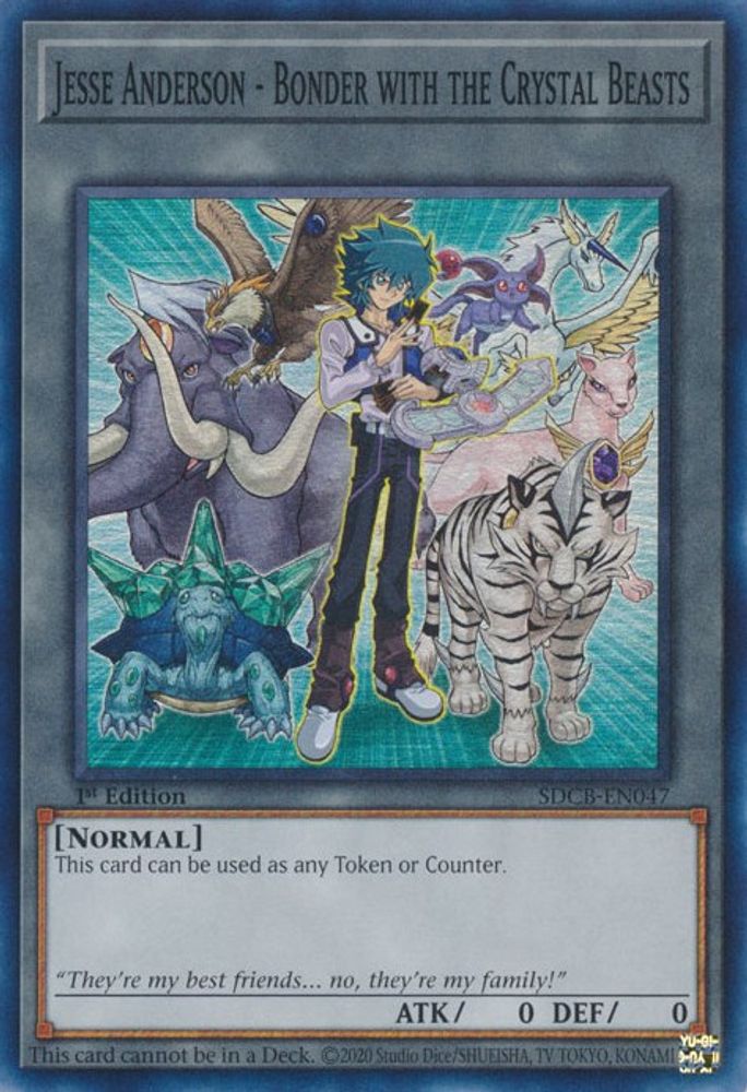 SDCB-EN047 * Jesse Anderson - Bonder with the Crystal Beasts * Super Rare * Structure Deck: Legend of the Crystal Beasts