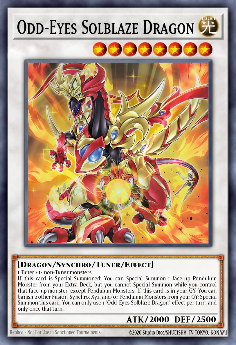 LAVD-ENO26 * Odd-Eyes Solblaze Dragon * Ultra Rare * Legendary Arc-V Decks