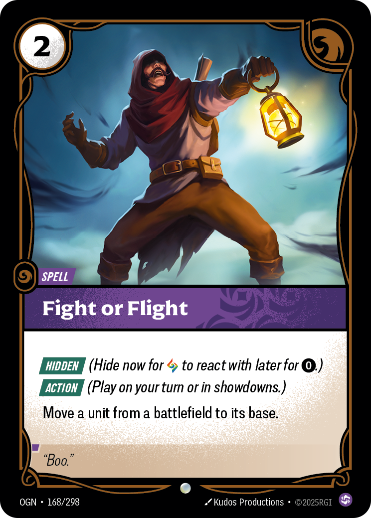 OGN-168 * Fight or Flight * Common * Origins