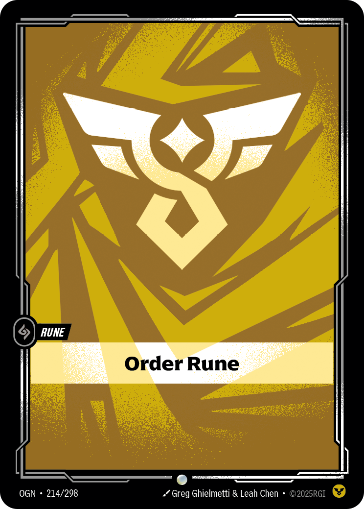 Order Rune — Common OGN-214, carta Riftbound